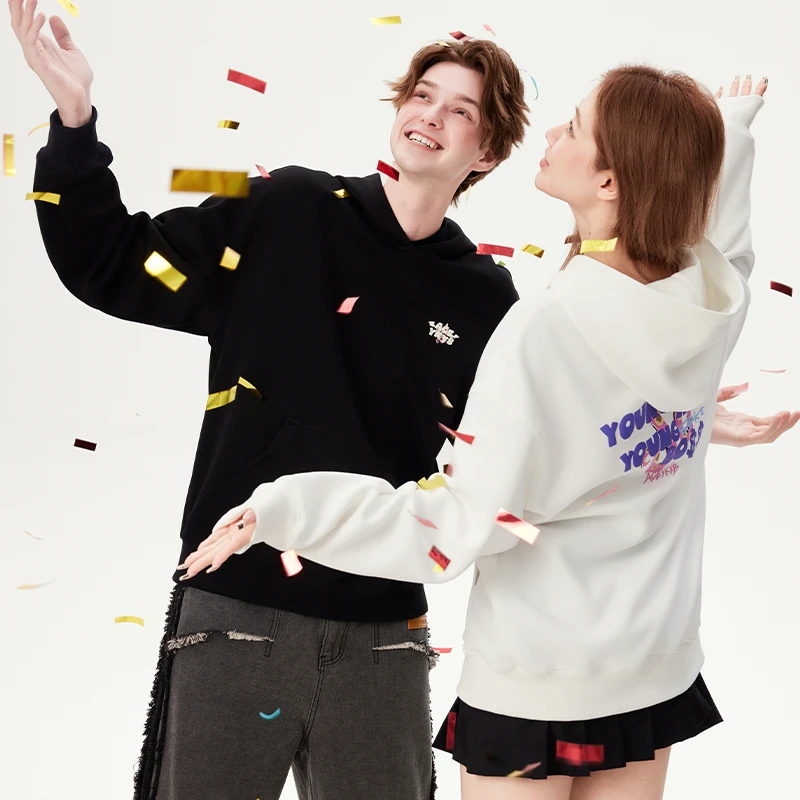 YKYB2025春季新款蛇年限定铜花纹连帽卫衣Y51NWY039