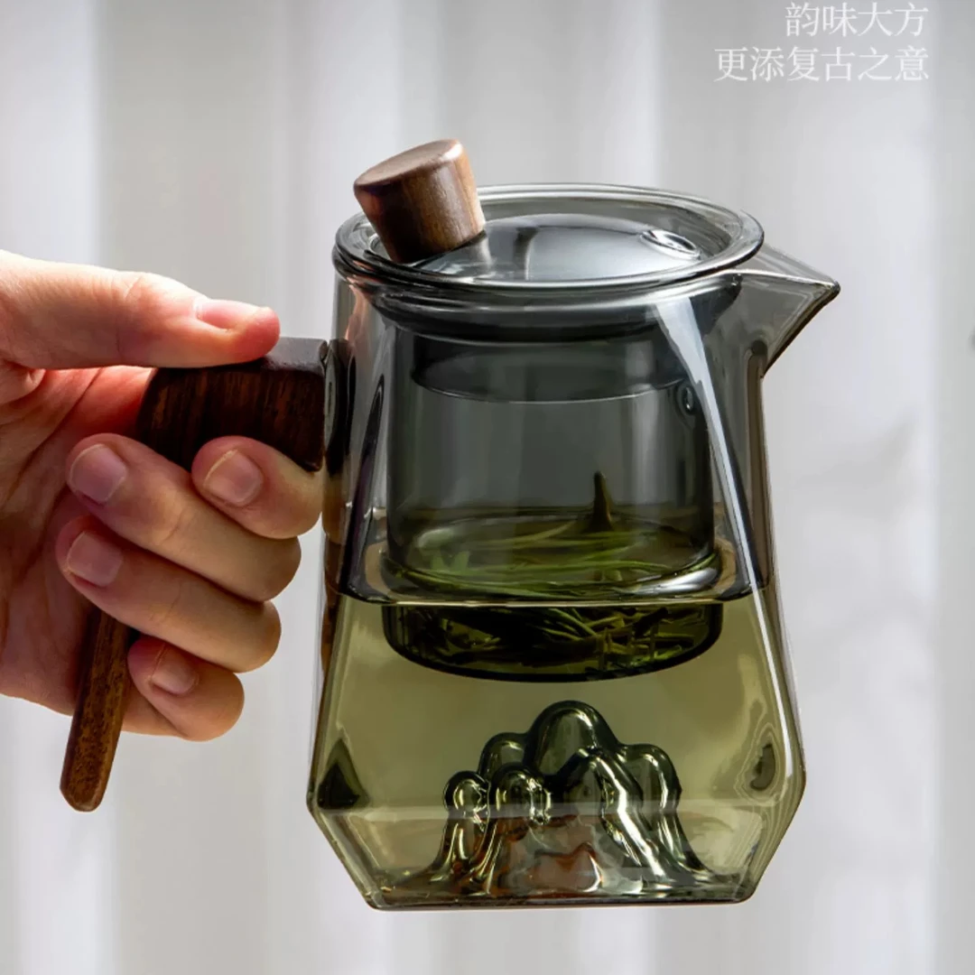 茶壶单壶茶水分离花茶壶玻璃泡茶壶泡茶器家用烧水茶壶茶具