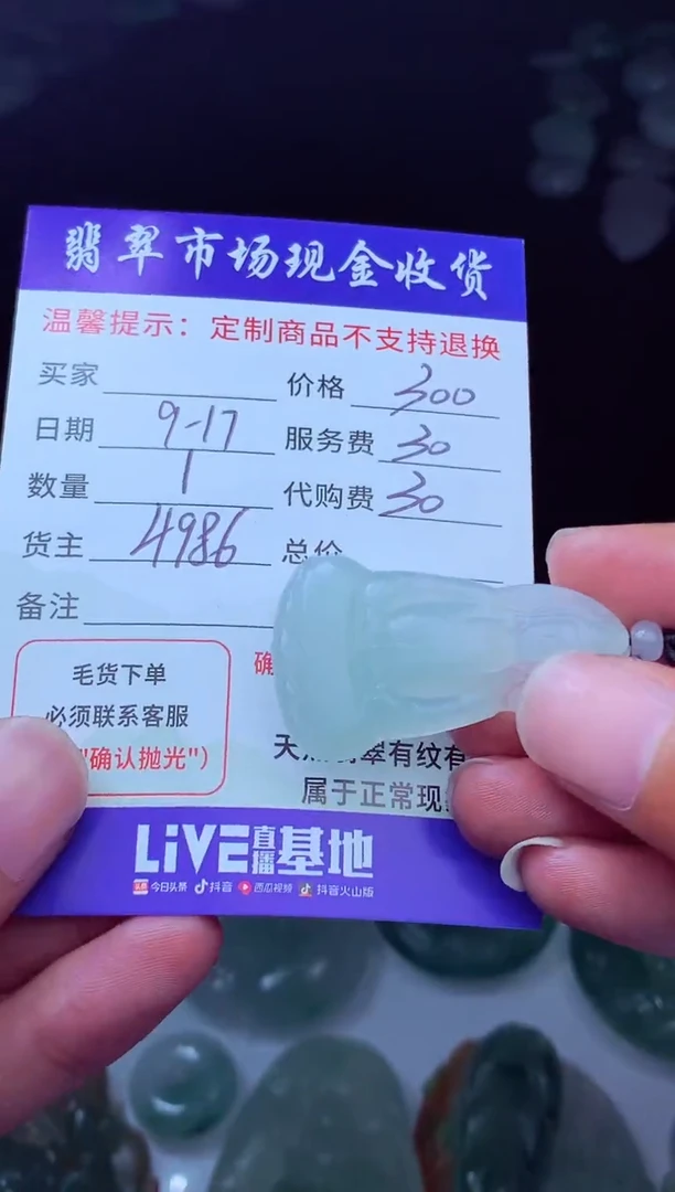未镶嵌定制翡翠聚****鱼翡翠毛货定制222946