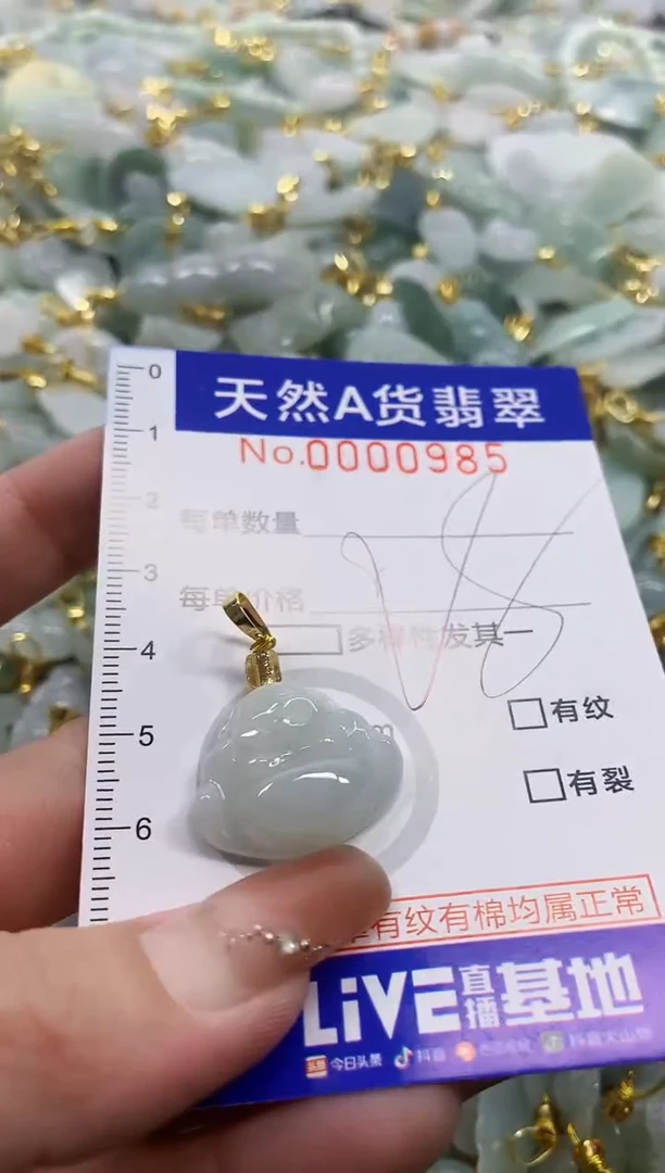 颈饰未镶嵌翡翠天然A货翡翠