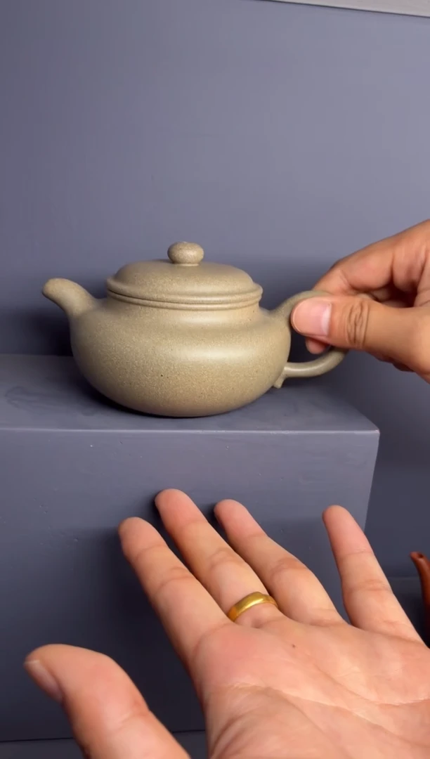 茶壶紫砂青段 仿古