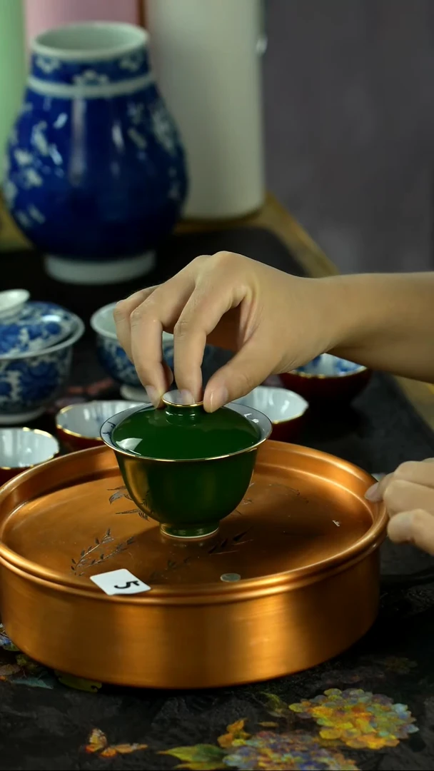 中秋国庆景德镇手绘瓷器