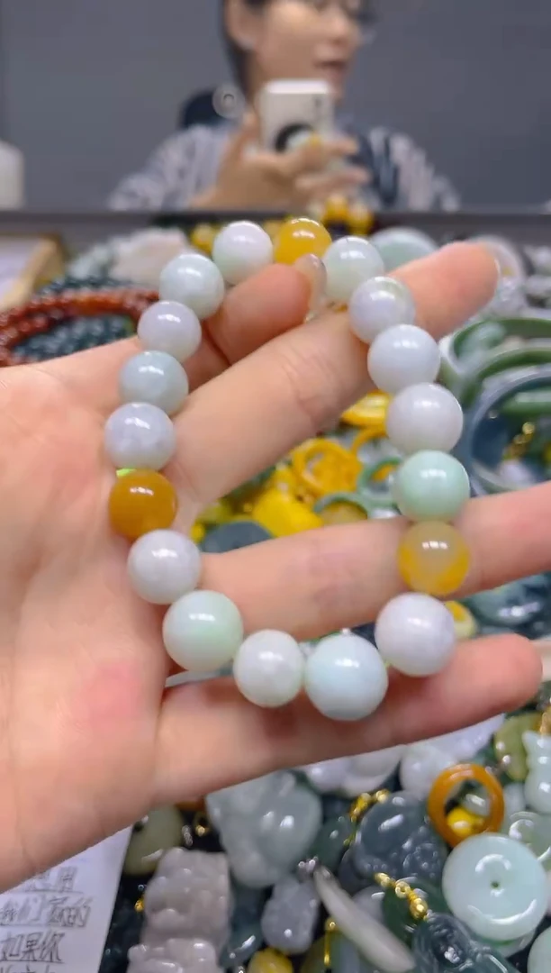 颈饰未镶嵌翡翠10MM/ M /翡翠A货，一件也是批发价