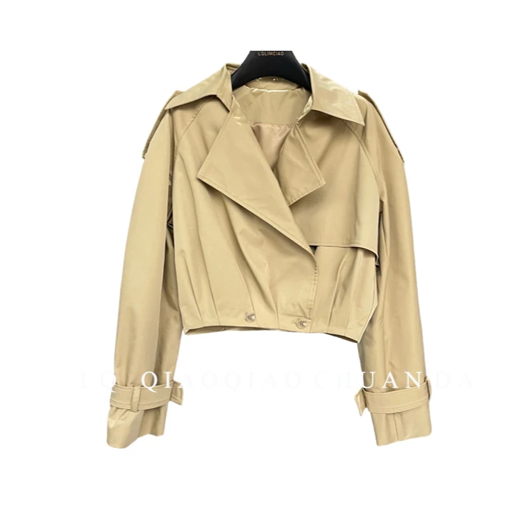 【南油徐哥】设计师短外套款套经典简约短款风衣01029