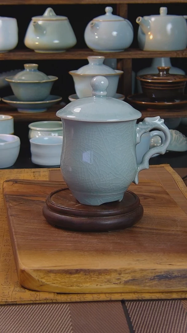 原矿原釉汝瓷福利杯