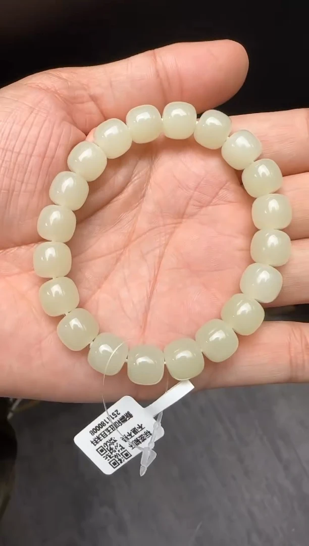 未镶嵌手串和田玉近矿2号矿手串卡9x10
