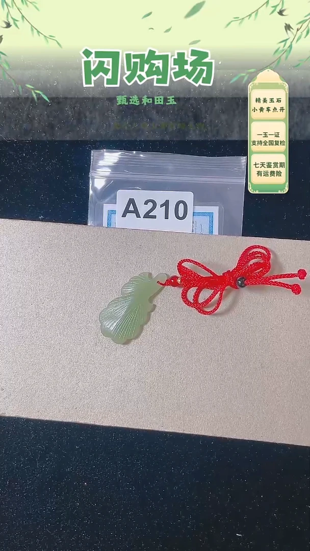 和田玉未镶嵌吊坠(赠链)210