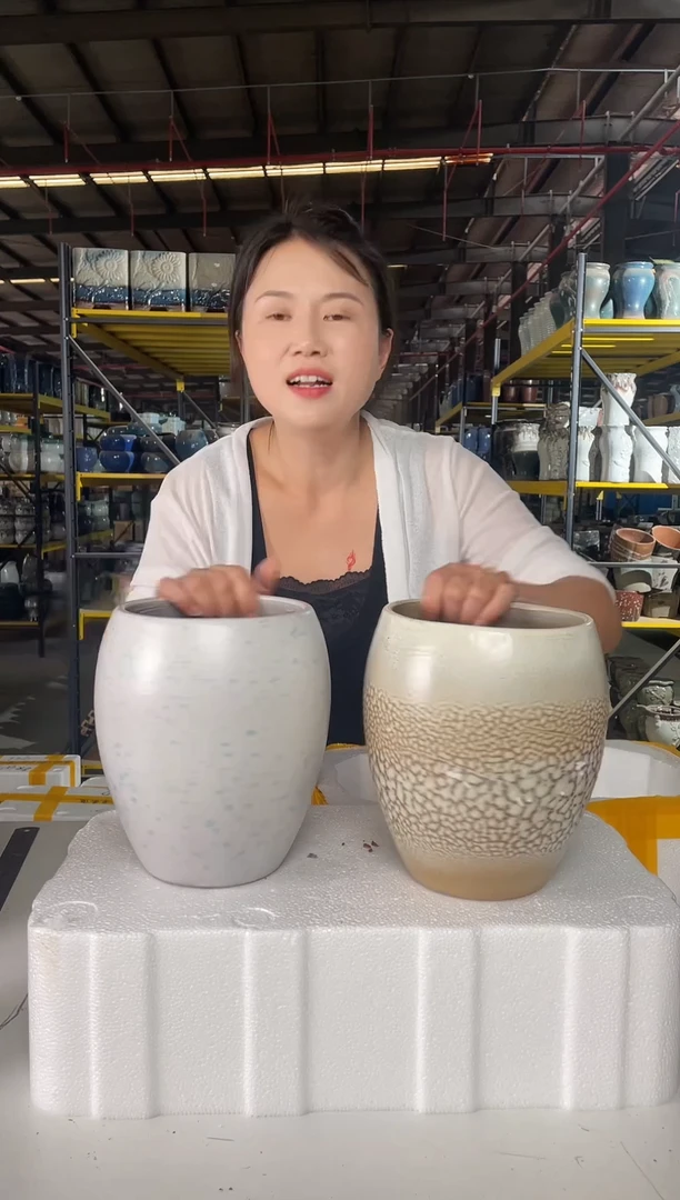 宜兴粗陶紫砂花盆盆15*21