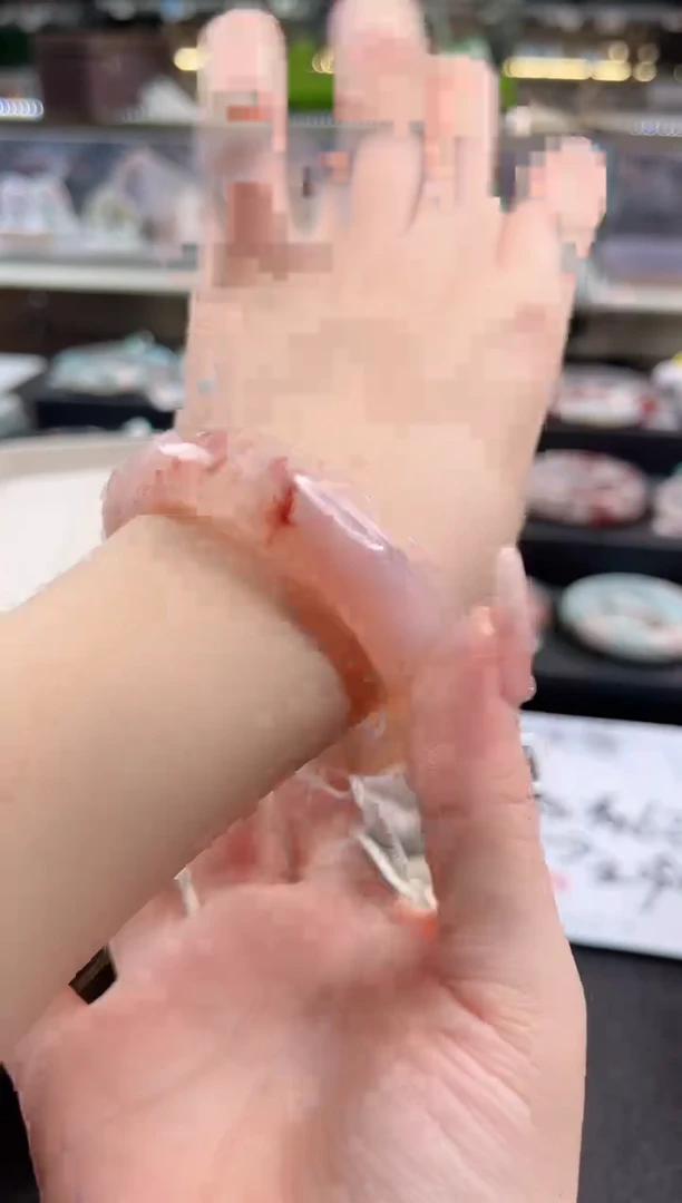 未镶嵌手镯石英质玉尘*丷圈口（赠品镯心）