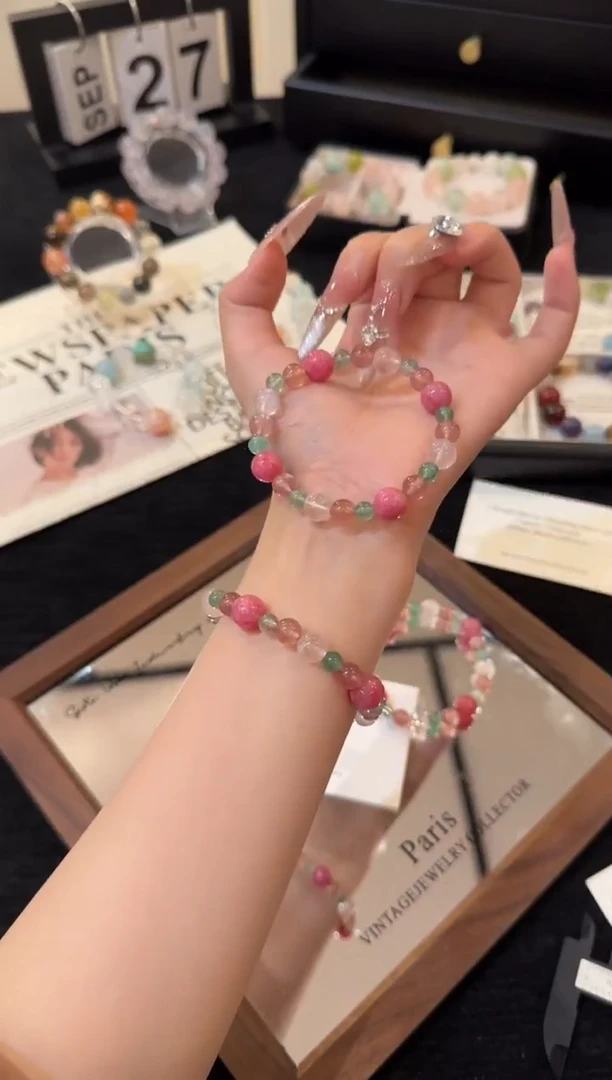 合金手链水晶蔷薇多宝x2511