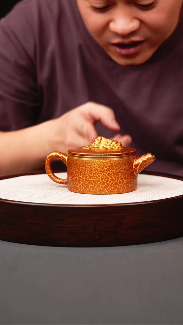 茶壶紫砂贝壳烧龙头汉瓦