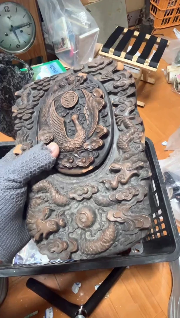 手工艺品琉璃满*红摆件