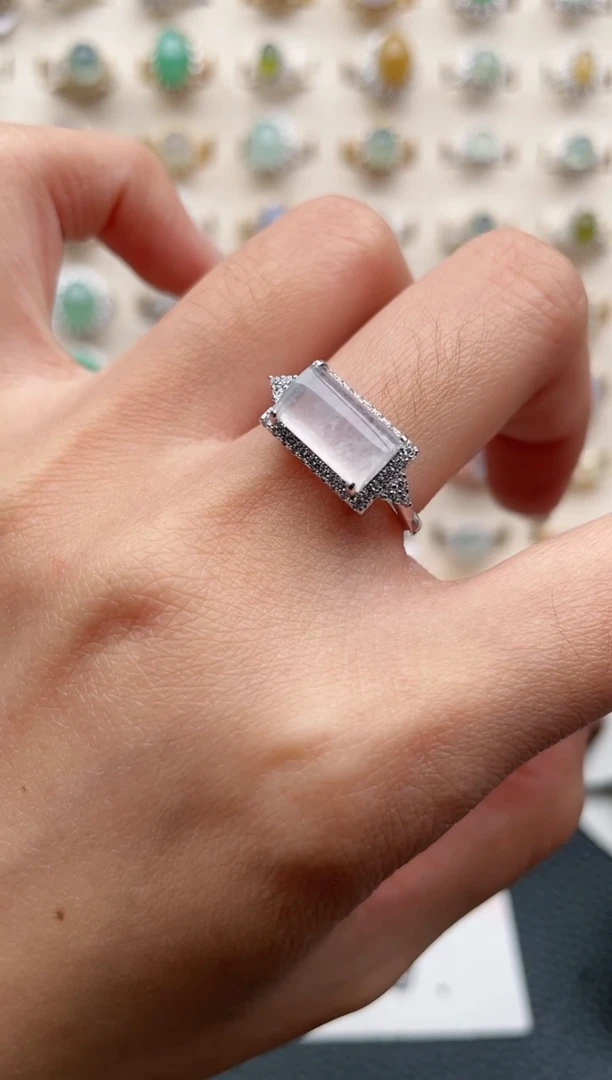 【闪购商品】翡翠戒指银S925镶嵌1111