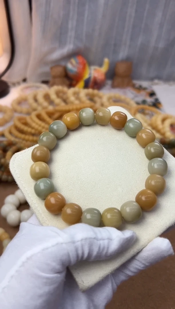 菩提根/象牙果手串13*14干磨国527