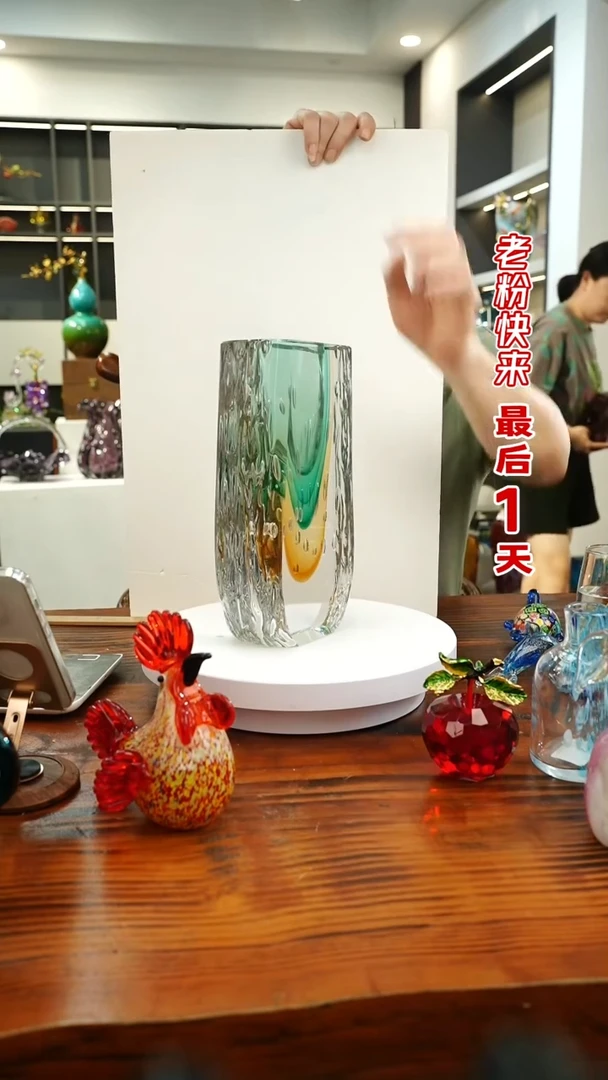 琉璃手工艺品外贸尾货花瓶012