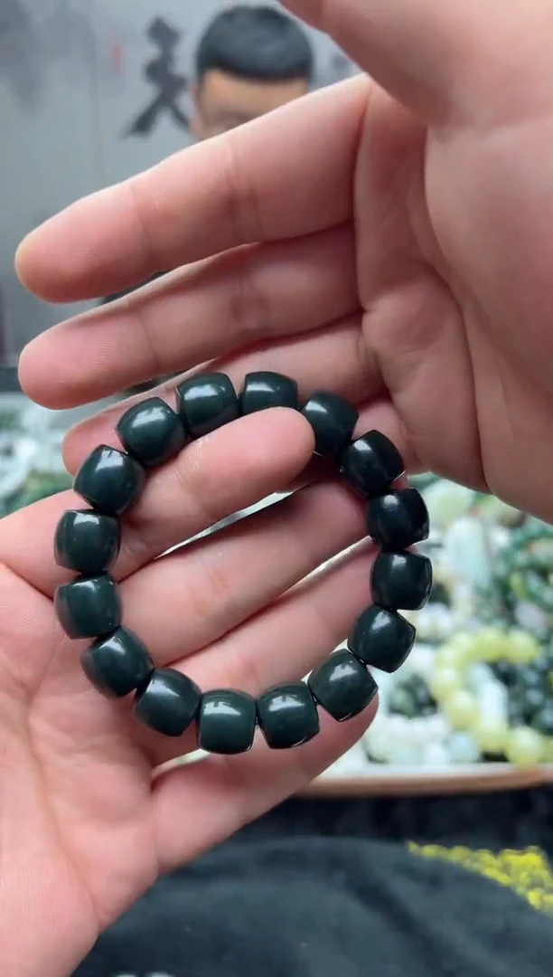 手串未镶嵌和田玉塔青14