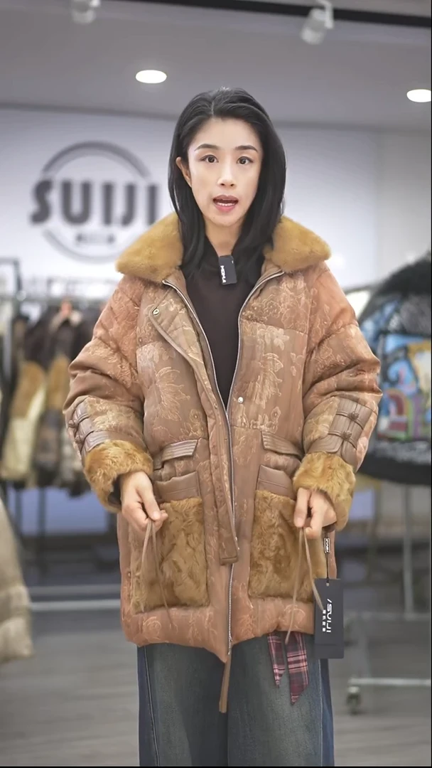 2360长款咖色上衣