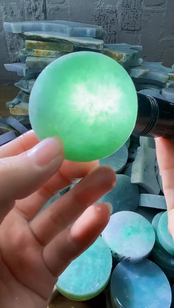 裸石翡翠天然翡翠A货古 南 256