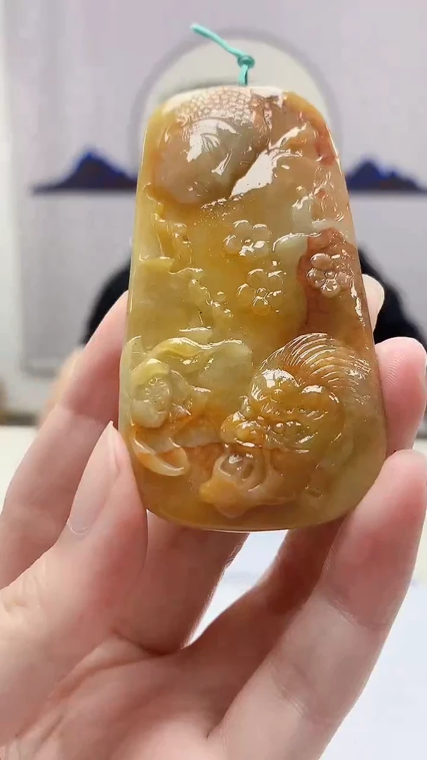 定制翡翠未镶嵌5124zm-毛货挂件31