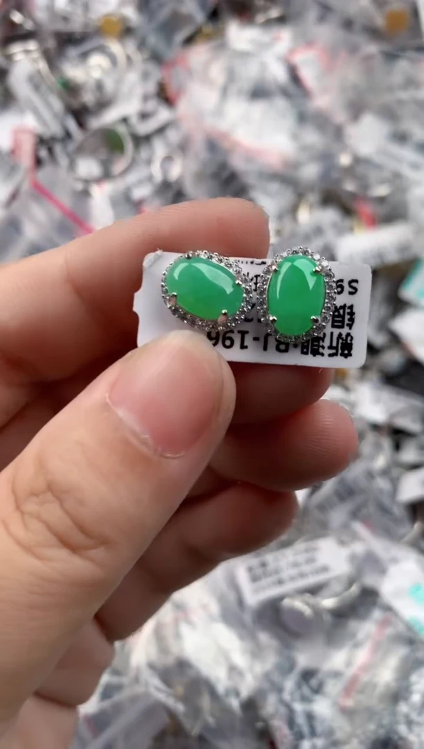 银S925镶嵌戒指翡翠999   4