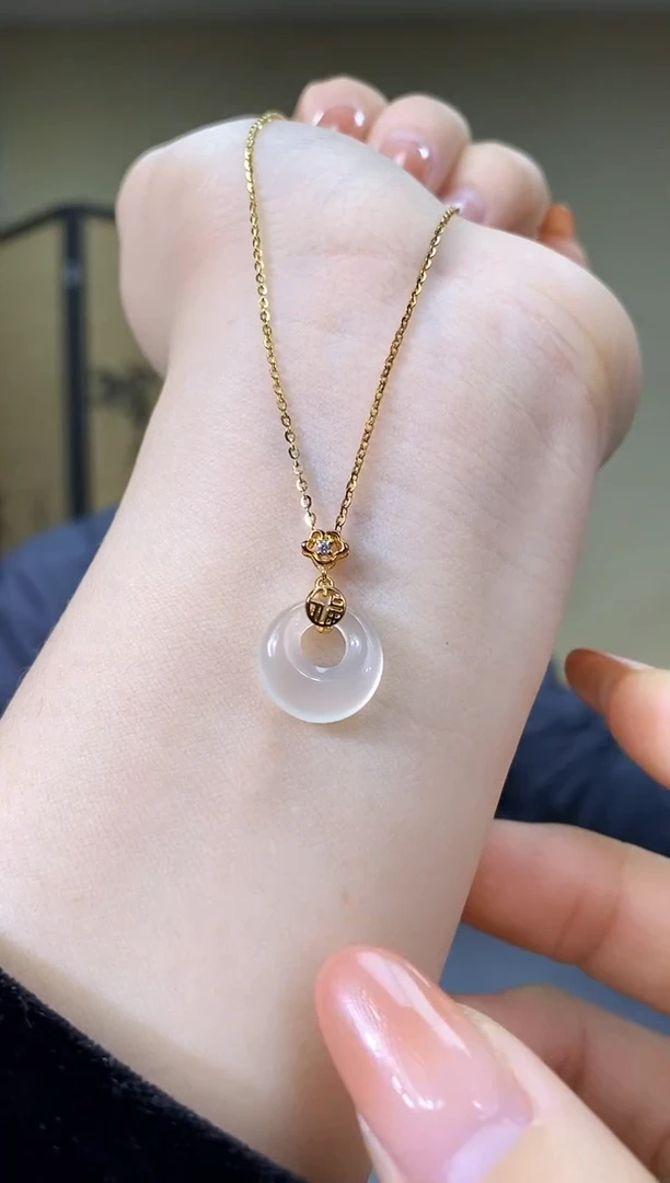 银S925镶嵌颈饰玛瑙/玉髓yp