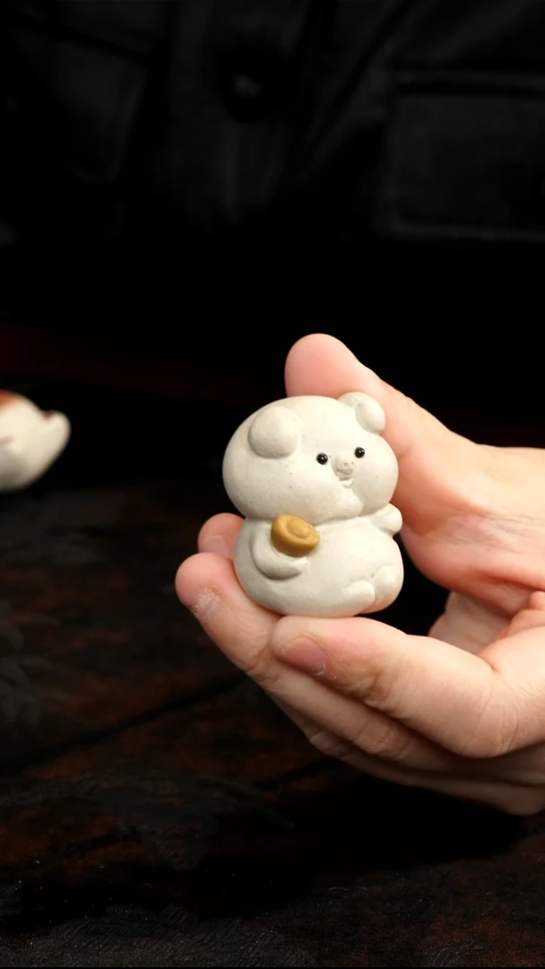 茶壶紫砂元宝猪茶宠