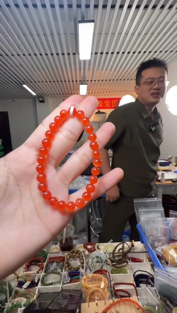 未镶嵌手串南红玛瑙约6.5-7mm南红手串