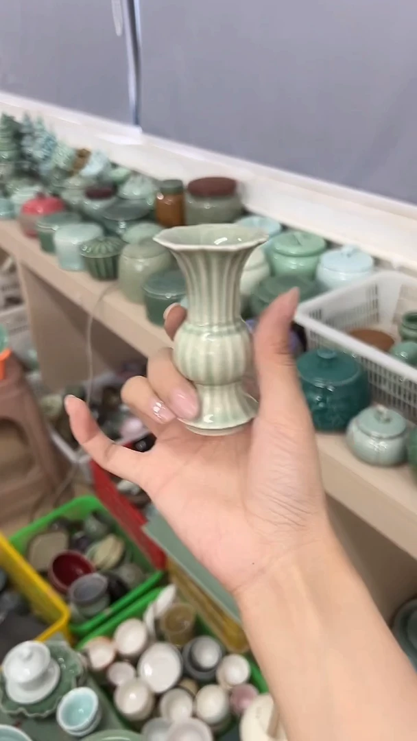 龙泉云间青瓷小米茶器