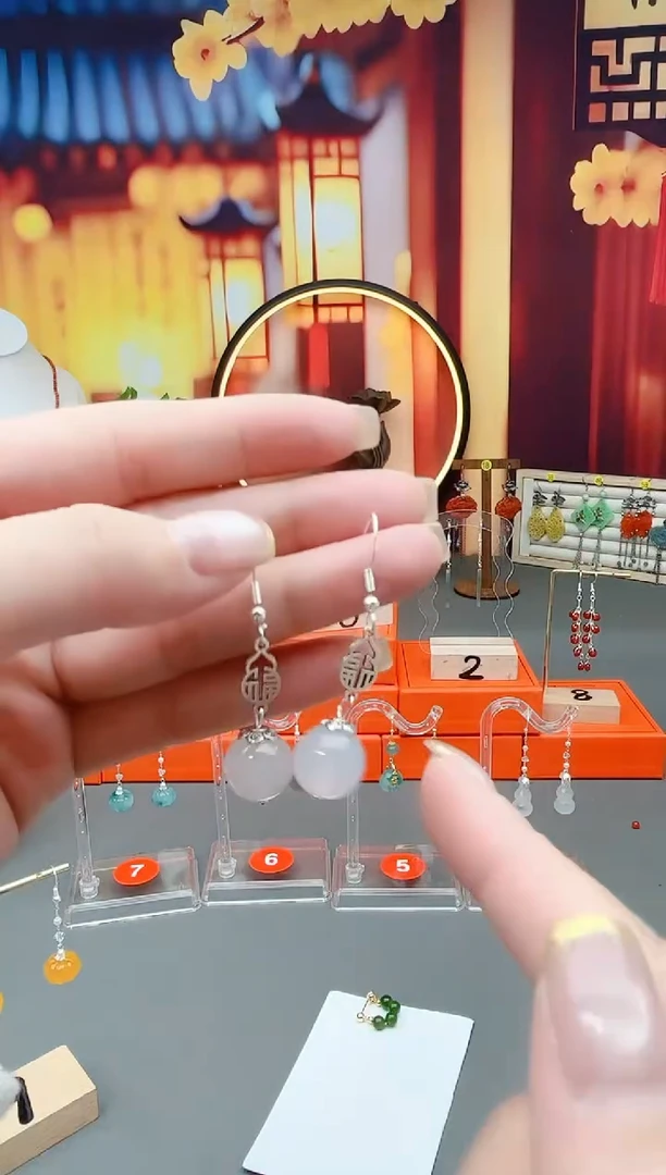 未镶嵌耳钉玛瑙/玉髓522