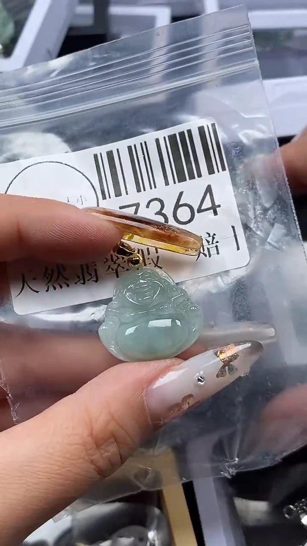 吊坠(不含链)未镶嵌翡翠7364