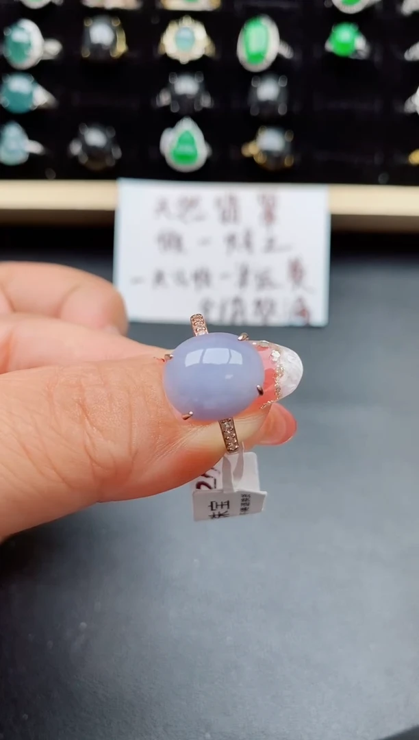 【闪购商品】翡翠戒指银S925镶嵌508500