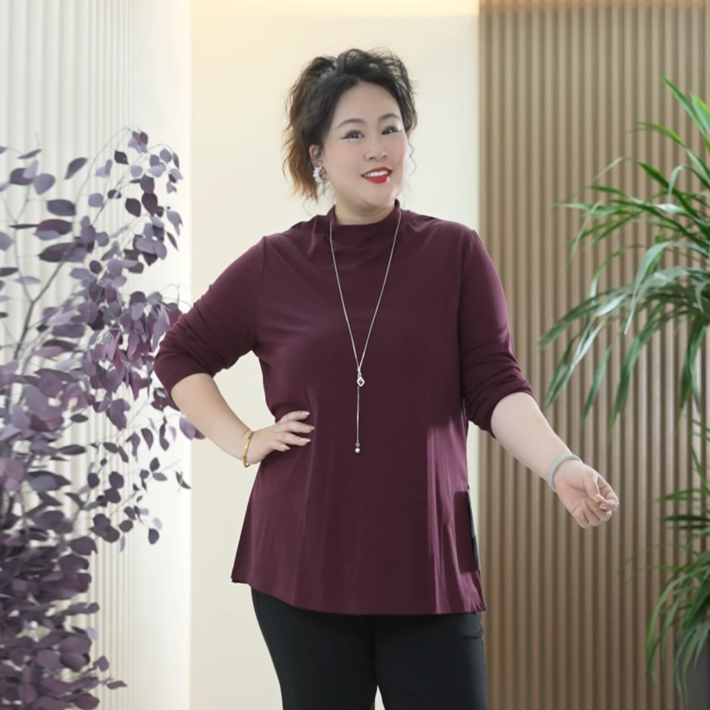 【磨毛款】莱赛尔天丝长袖打底衫半高领70D高弹力丝大码冬季上衣女