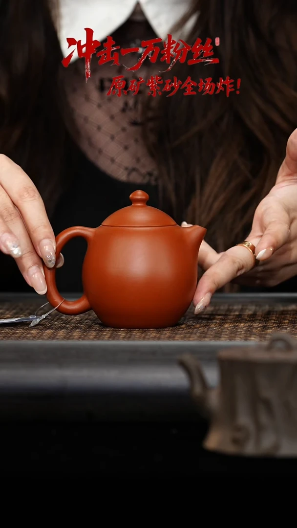茶壶紫砂龙蛋 光素 200cc