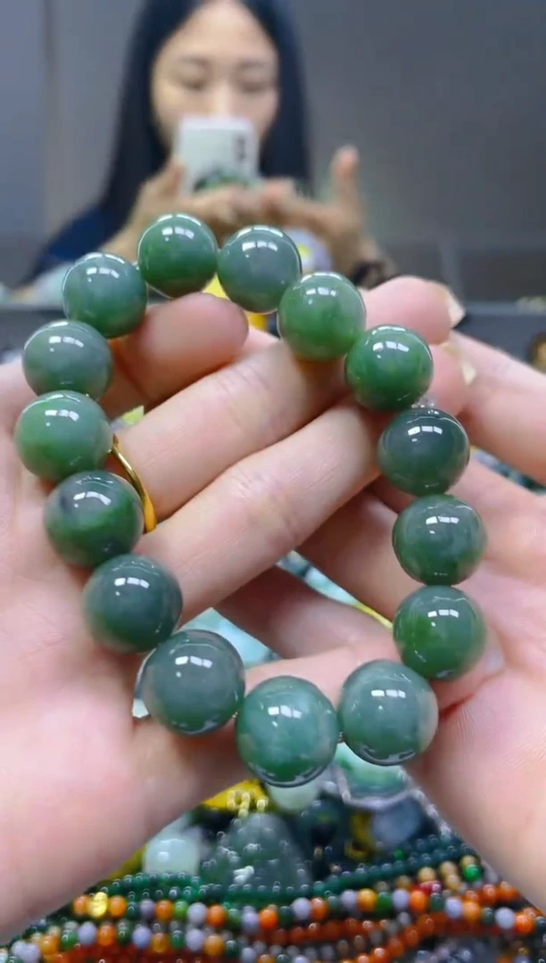 翡翠未镶嵌颈饰13MM/Z/翡翠A货一图一物