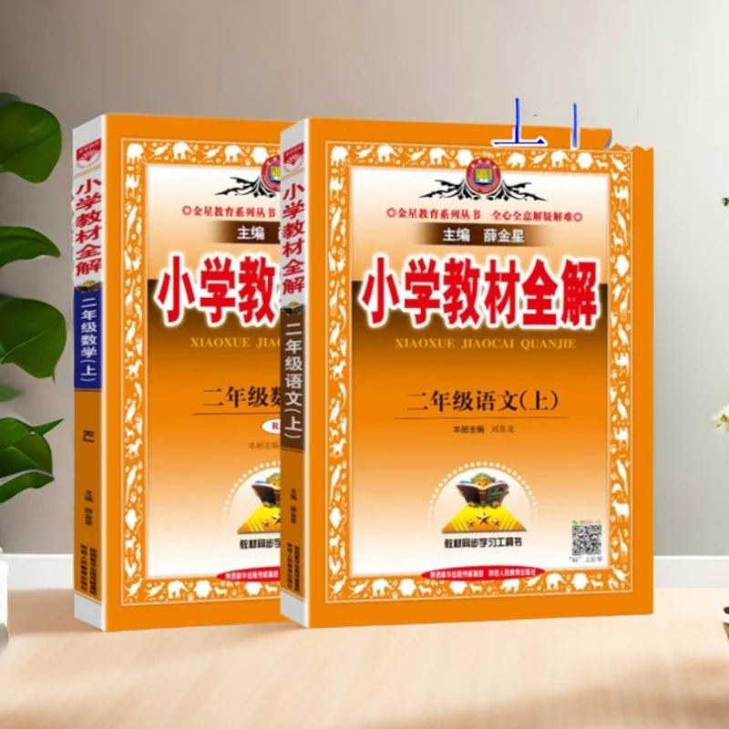 小学教材全解二年级上下册语文数学教材同步解读人教青岛QD五四制