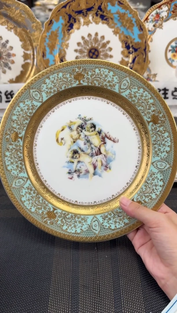 瓷片9英寸平盘 1个