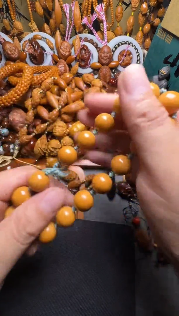 手串橄榄核猴头光珠一个