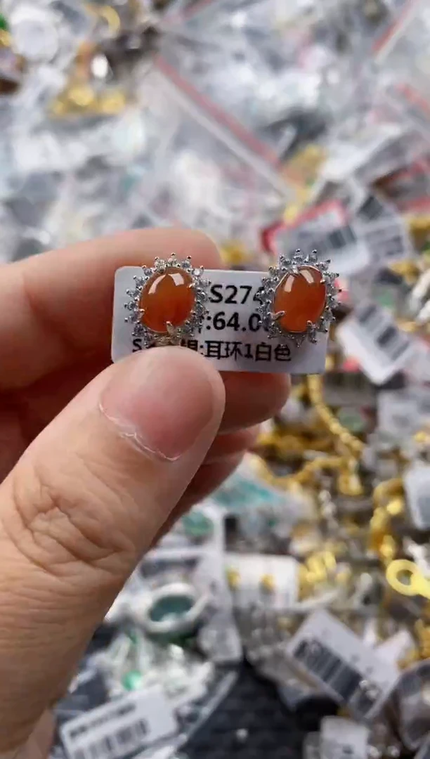 银S925镶嵌戒指翡翠222    7