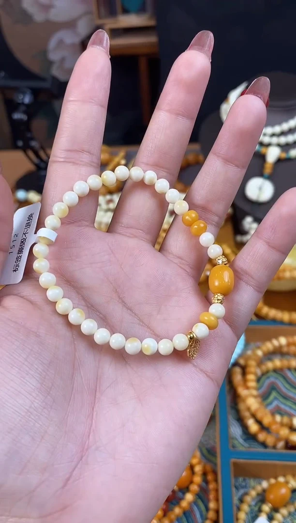 【闪购商品】蜜蜡颈饰未镶嵌QS1403琥珀蜜蜡