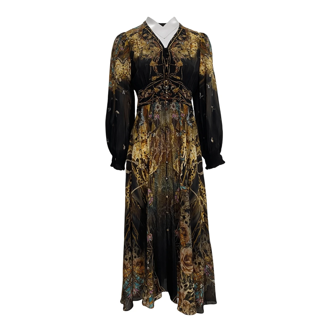 【Qian倩】重磅100桑蚕丝连衣裙Y25-0906