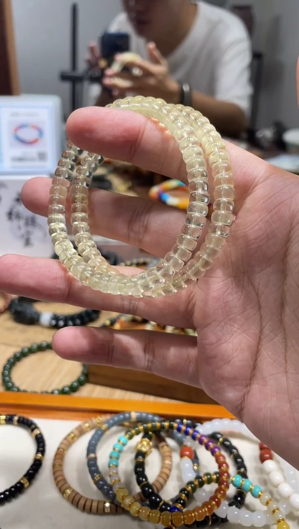 未镶嵌手串水晶6mm柠檬黄水晶手串