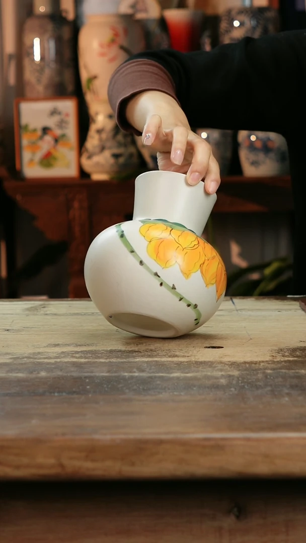 【闪购商品】瓷片景德镇纯手工釉下彩精品花瓶