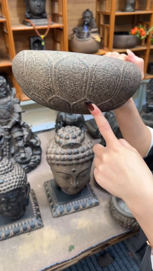 陶土【火山泥】莲花钵