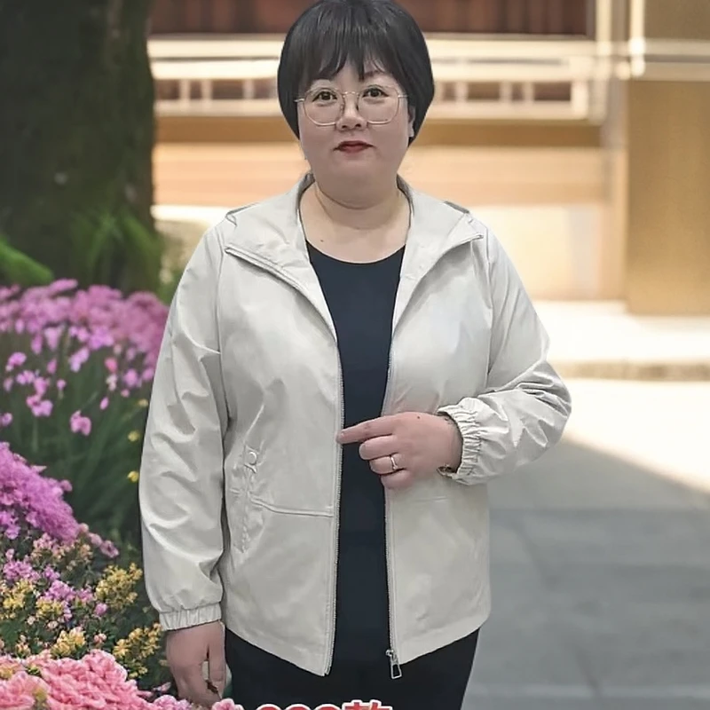 春秋款时尚连帽风衣029