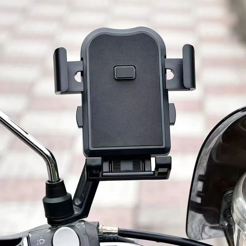 电动车手机架外卖新款电瓶摩托车支架铝合金减震骑行骑手导航专用