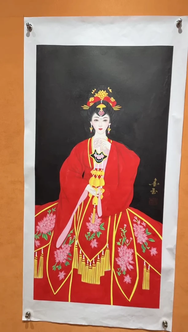 国画刘金玉教授亲笔手绘