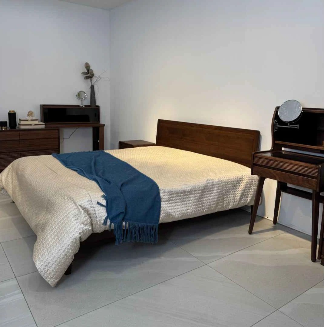 柚尊 北美黑胡桃1.8米主卧大床