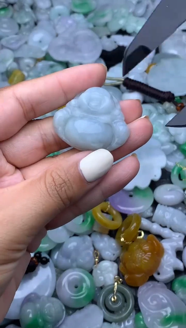 翡翠未镶嵌颈饰天然缅甸翡翠吊坠