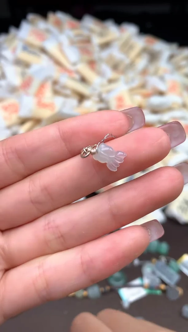【闪购商品】翡翠挂件银S925镶嵌 — 12