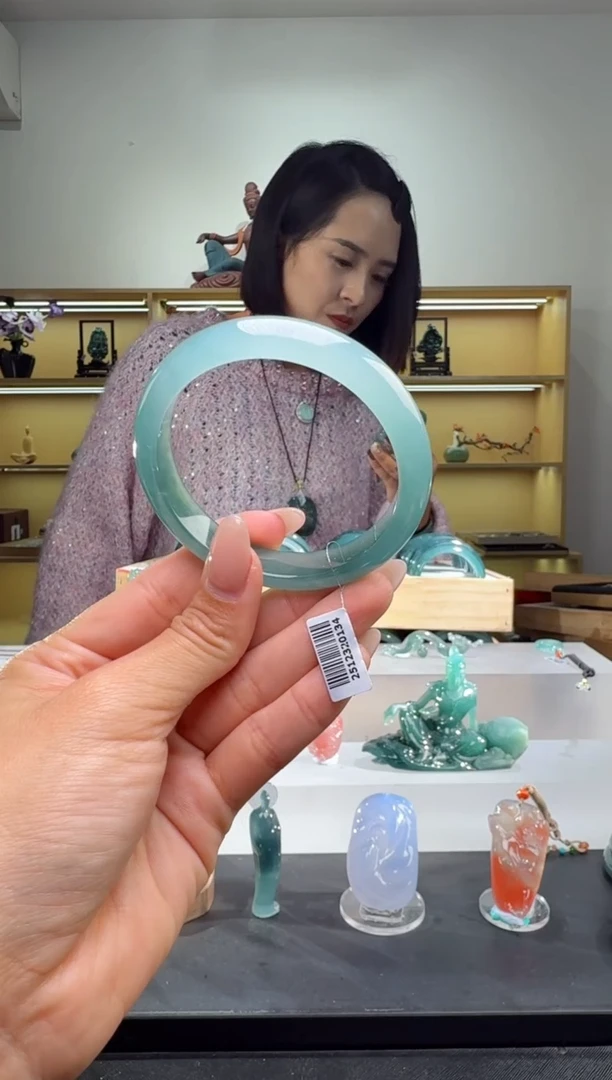 未镶嵌手镯翡翠55.5圈